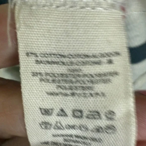 FREE PEOPLE Upstate Stripe Neutral Oversized Striped Long Sleeve Top Size M Gray - Picture 5 of 6